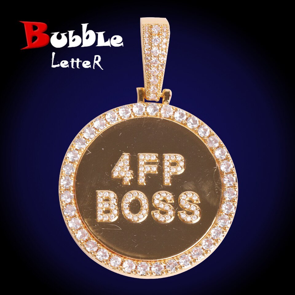 Personalized Name Circle Necklace - 1