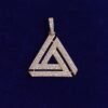 Penrose Triangle Pendant Necklace - 6