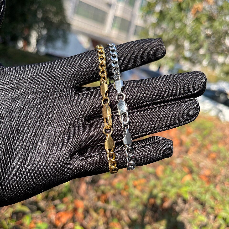 Gold Stainless Steel Cuban Chain - 4