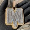 Collier Initiale Baguette - 3