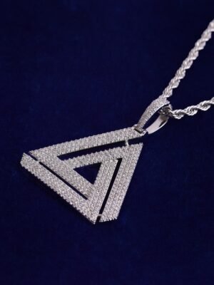 Penrose Triangle Pendant Necklace
