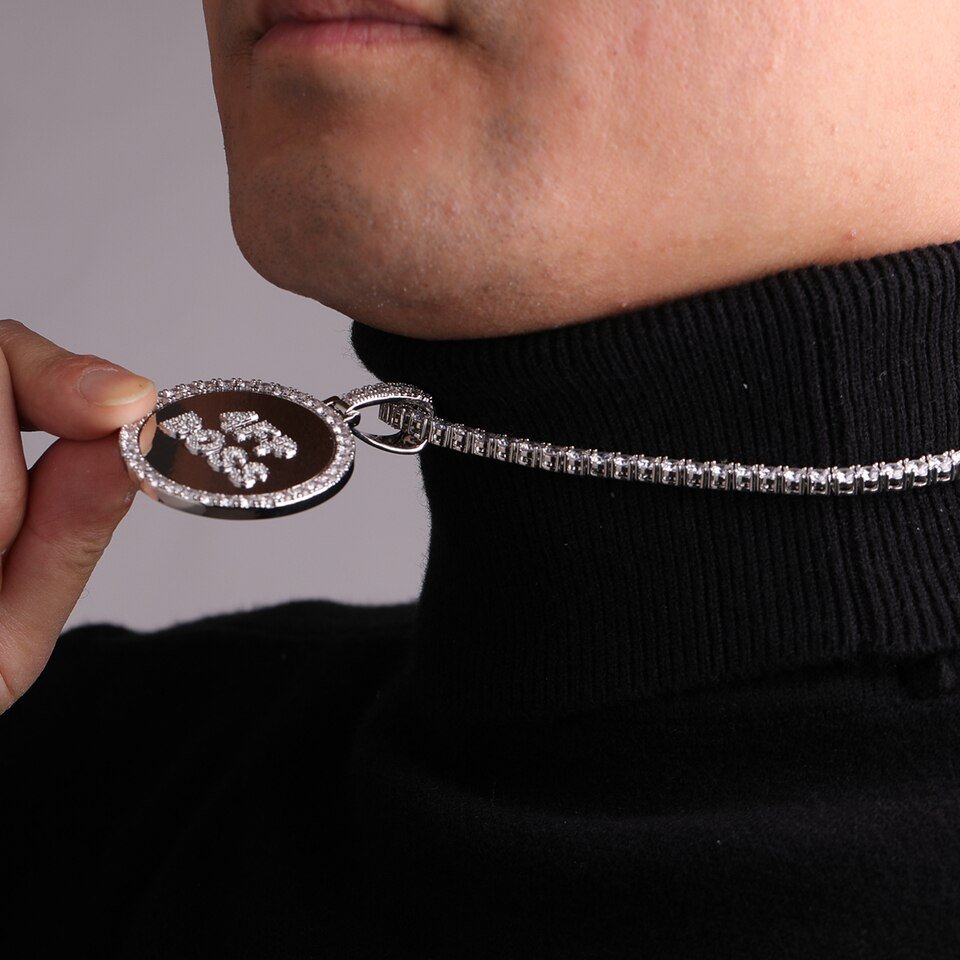 Personalized Name Circle Necklace - 4