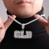 Collier Prénom Personnalisé Doré Zircon - 3