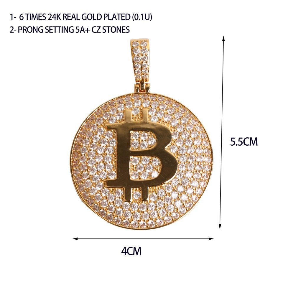 Collier Bitcoin pour hommes - 8