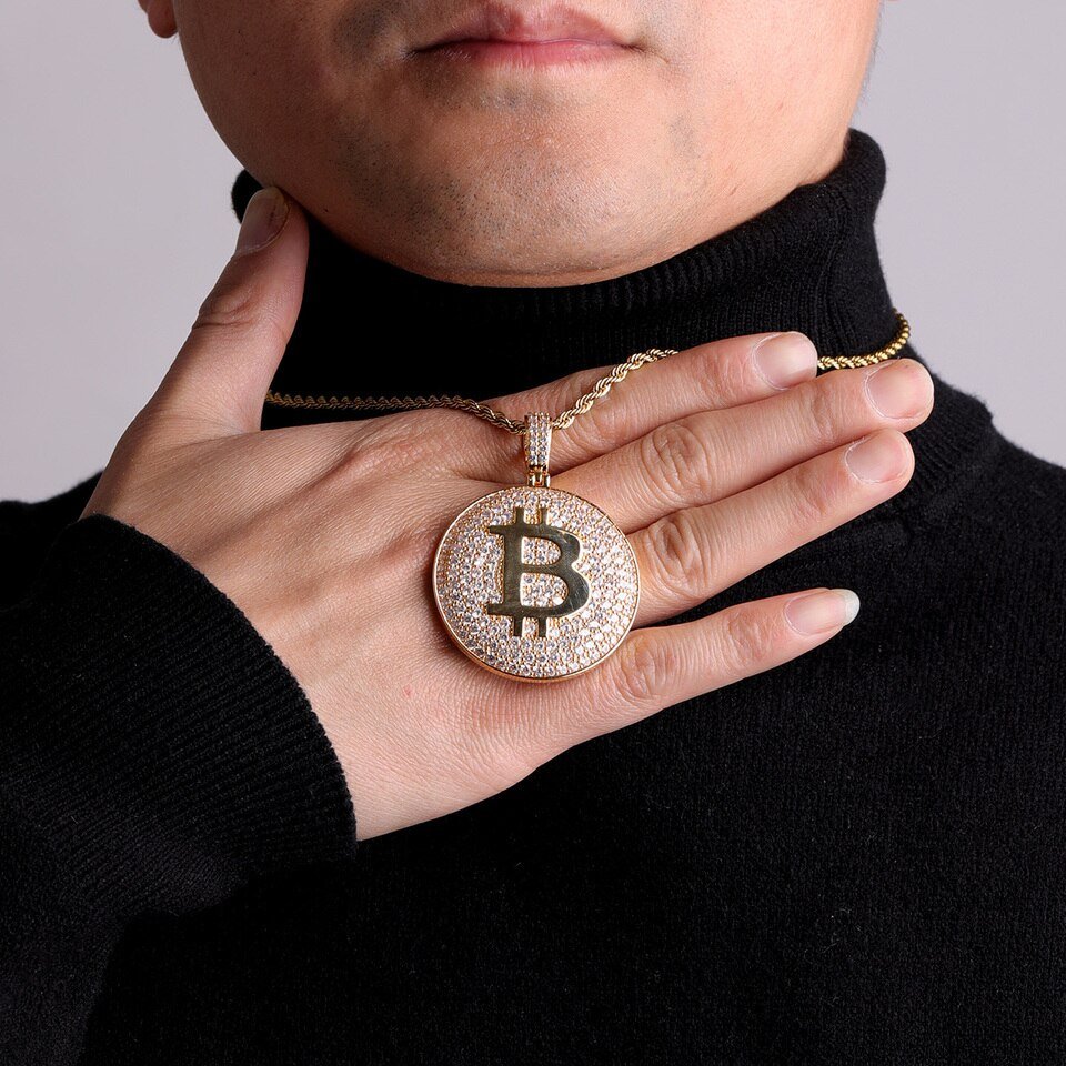 Collier Bitcoin pour hommes - 4