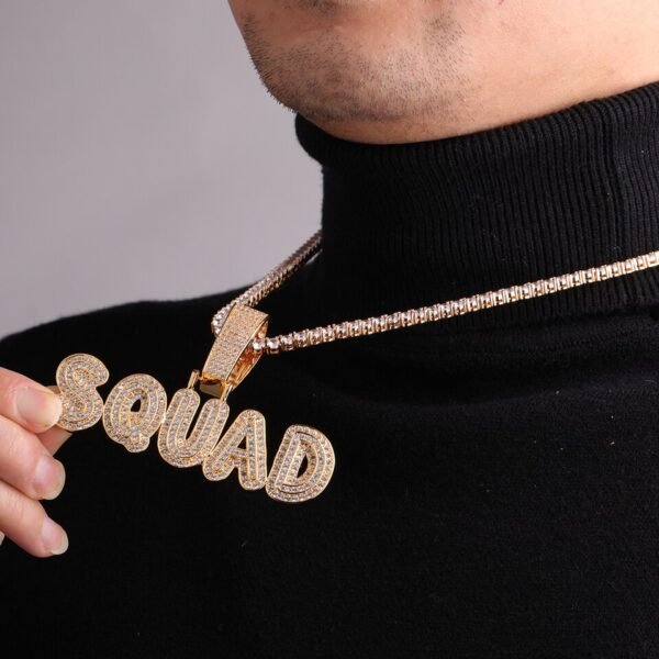 Collier Lettres Bulle Personnalisées - 5