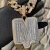 Collier Initiale Baguette - 2