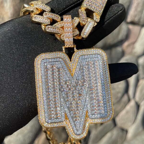 Collier Initiale Baguette - 2