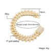 Gold Chain Bracelet with Sparkling Rhinestones - 4
