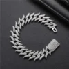 Gold Chain Bracelet with Sparkling Rhinestones - 1